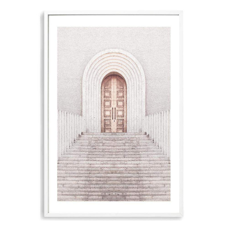 Golden Door-The Paper Tree-architectural,ARCHITECTURE,boho,chruch,church door,DOOR,gold,gold door,minimalist,neutral,portrait,premium art print,scandi,tan,wall art,Wall_Art,Wall_Art_Prints