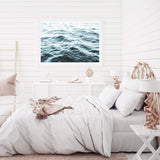 Ocean Waves II-The Paper Tree-Art_Prints,BEACH,blue,boho,coastal,COASTAL ART,Designer,hamptons,landscape,ocean,ocean ripples,Ocean surface,Ocean waves,premium art print,ripples,surfers,wall art,Wall_Art,Wall_Art_Prints,water,waves