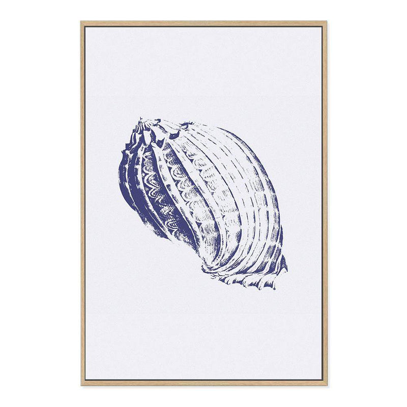 Blue Sea Shell IIIII | Hamptons-The Paper Tree-Art_Prints,Artwork,BEACH,blue,blue coral,coastal,COASTAL ART,coral,Designer,hamptons,portrait,premium art print,sea shell,shell,wall art,Wall_Art,Wall_Art_Prints