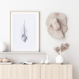 Blue Sea Shell IIIIII | Hamptons-The Paper Tree-Art_Prints,Artwork,BEACH,blue,blue coral,coastal,COASTAL ART,coral,Designer,hamptons,portrait,premium art print,sea shell,shell,wall art,Wall_Art,Wall_Art_Prints