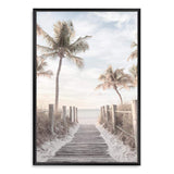 Pathway On The Keys | Florida-The Paper Tree-america,Art_Prints,Artwork,BEACH,beach entrance,beach path,beach scene,boho,coastal,COASTAL ART,Designer,hamptons,neutral,PALM TREE,palm trees,path to beach,portrait,premium art print,surfers,travel,wall art,Wall_Art,Wall_Art_Prints