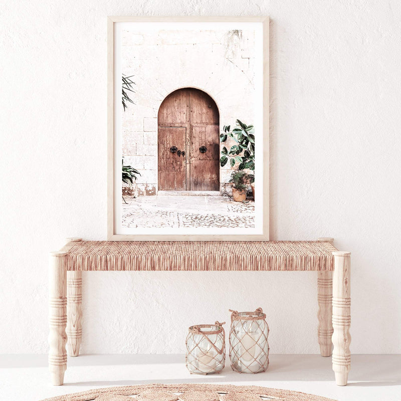 Tuscan Door-The Paper Tree-arch,architecture,boho,cafe,italian,italy,neutral,peach,portrait,premium art print,romantic,tan,tuscan,tuscany,wall art,Wall_Art,Wall_Art_Prints