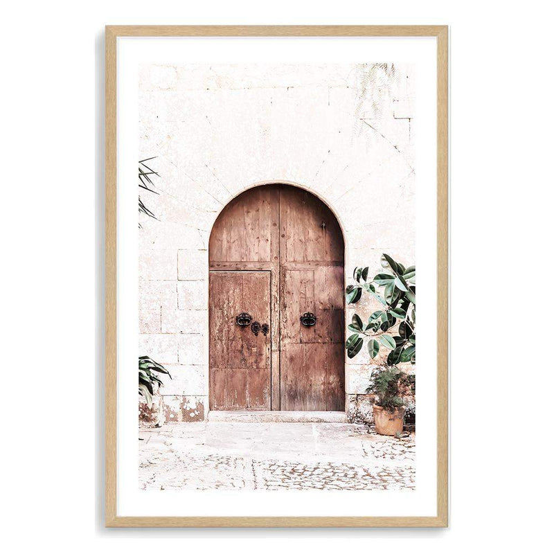 Tuscan Door-The Paper Tree-arch,architecture,boho,cafe,italian,italy,neutral,peach,portrait,premium art print,romantic,tan,tuscan,tuscany,wall art,Wall_Art,Wall_Art_Prints