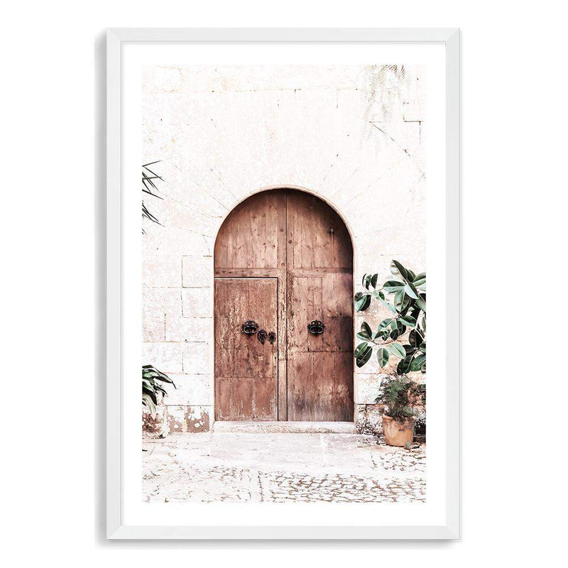 Tuscan Door-The Paper Tree-arch,architecture,boho,cafe,italian,italy,neutral,peach,portrait,premium art print,romantic,tan,tuscan,tuscany,wall art,Wall_Art,Wall_Art_Prints