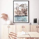 Amalfi Cliffs | Amalfi Coast-The Paper Tree-amalfi,amalfi city,amalfi coast,beach,blue,blue ocean,blue water,boho,clear ocean,clear water,coast,coastal,hamptons,italy,ocean,peach,portrait,premium art print,sea,seaside,travel,wall art,Wall_Art,Wall_Art_Prints,water