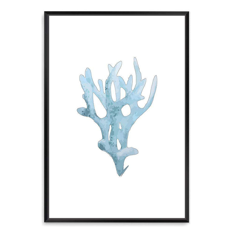 Blue Coral III-The Paper Tree-Art_Prints,Artwork,BEACH,blue,blue coral,coastal,COASTAL ART,coral,Designer,HAMPTONS,portrait,premium art print,wall art,Wall_Art,Wall_Art_Prints