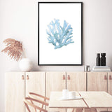 Blue Coral II-The Paper Tree-Art_Prints,Artwork,BEACH,blue,blue coral,coastal,COASTAL ART,coral,Designer,HAMPTONS,portrait,premium art print,wall art,Wall_Art,Wall_Art_Prints