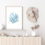 Blue Coral II-The Paper Tree-Art_Prints,Artwork,BEACH,blue,blue coral,coastal,COASTAL ART,coral,Designer,HAMPTONS,portrait,premium art print,wall art,Wall_Art,Wall_Art_Prints