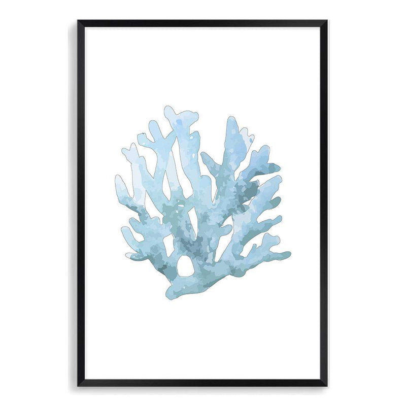 Blue Coral II-The Paper Tree-Art_Prints,Artwork,BEACH,blue,blue coral,coastal,COASTAL ART,coral,Designer,HAMPTONS,portrait,premium art print,wall art,Wall_Art,Wall_Art_Prints