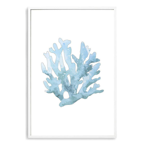 Blue Coral II-The Paper Tree-Art_Prints,Artwork,BEACH,blue,blue coral,coastal,COASTAL ART,coral,Designer,HAMPTONS,portrait,premium art print,wall art,Wall_Art,Wall_Art_Prints