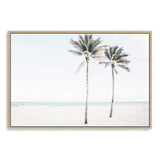 Palm Tree Beach-The Paper Tree-america,Art_Prints,Artwork,BEACH,beach entrance,beach path,beach scene,blue,boho,coastal,COASTAL ART,Designer,hamptons,landscape,neutral,PALM TREE,palm trees,path to beach,premium art print,surfers,travel,wall art,Wall_Art,Wall_Art_Prints