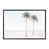 Palm Tree Beach-The Paper Tree-america,Art_Prints,Artwork,BEACH,beach entrance,beach path,beach scene,blue,boho,coastal,COASTAL ART,Designer,hamptons,landscape,neutral,PALM TREE,palm trees,path to beach,premium art print,surfers,travel,wall art,Wall_Art,Wall_Art_Prints