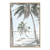 Beach Hammock-The Paper Tree-america,Art_Prints,Artwork,BEACH,beach entrance,beach path,beach scene,blue,boho,coastal,COASTAL ART,Designer,hamptons,neutral,PALM TREE,palm trees,path to beach,portrait,premium art print,surfers,travel,wall art,Wall_Art,Wall_Art_Prints