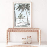 Beach Hammock-The Paper Tree-america,Art_Prints,Artwork,BEACH,beach entrance,beach path,beach scene,blue,boho,coastal,COASTAL ART,Designer,hamptons,neutral,PALM TREE,palm trees,path to beach,portrait,premium art print,surfers,travel,wall art,Wall_Art,Wall_Art_Prints