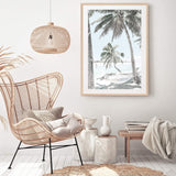 Beach Hammock-The Paper Tree-america,Art_Prints,Artwork,BEACH,beach entrance,beach path,beach scene,blue,boho,coastal,COASTAL ART,Designer,hamptons,neutral,PALM TREE,palm trees,path to beach,portrait,premium art print,surfers,travel,wall art,Wall_Art,Wall_Art_Prints