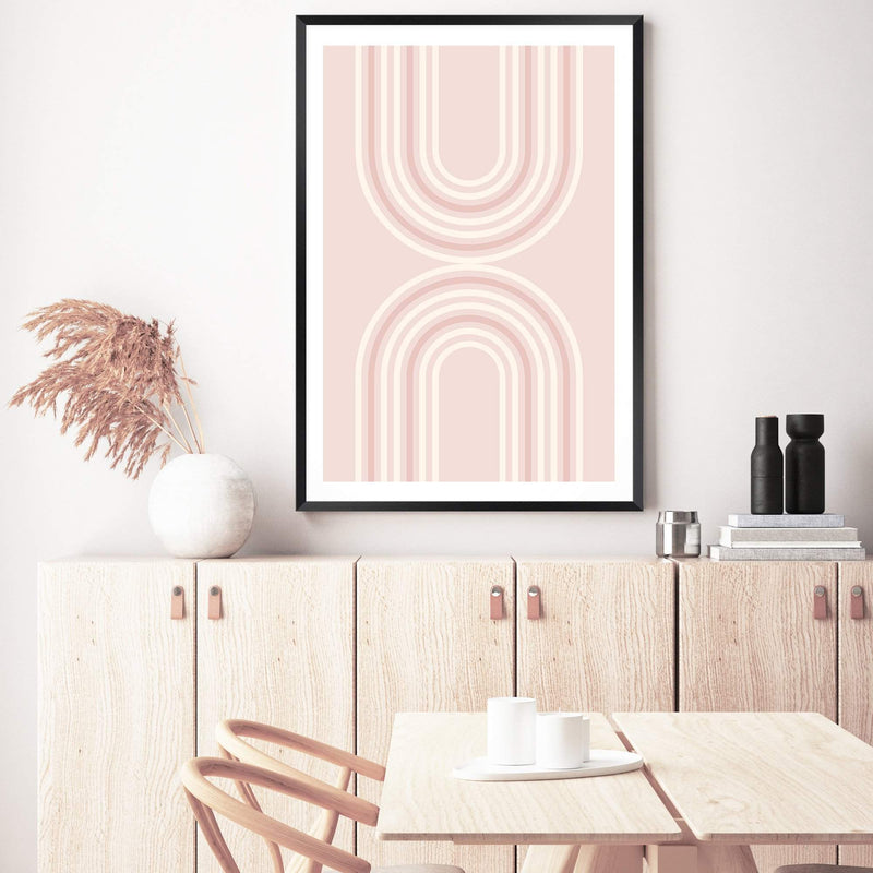 Blush Boho Rainbows-The Paper Tree-blush,boho,earthy,exclusive,floral,flower,neutral,original,peach,pink,portrait,premium art print,scandi,scandi floral,scandi flower,wall art,Wall_Art,Wall_Art_Prints