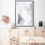 White stairs In Santorini-The Paper Tree-architecture,boho,buildings,city,europe,greece,greek,ocea,oia,portrait,pot,premium art print,santorini,travel,urn,view,wall art,Wall_Art,Wall_Art_Prints,water,white