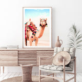 Boho Desert Camel-The Paper Tree-Art_Prints,Artwork,BOHEMIAN,BOHO,burnt orange,camel,COLOURFUL,desert,Designer,horizon,moroccan,morocco,orange,portrait,premium art print,SETS,TAN,VIBRANT,wall art,Wall_Art,Wall_Art_Prints