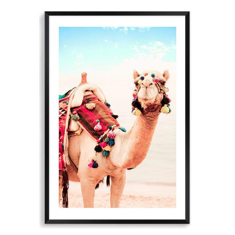 Boho Desert Camel-The Paper Tree-Art_Prints,Artwork,BOHEMIAN,BOHO,burnt orange,camel,COLOURFUL,desert,Designer,horizon,moroccan,morocco,orange,portrait,premium art print,SETS,TAN,VIBRANT,wall art,Wall_Art,Wall_Art_Prints