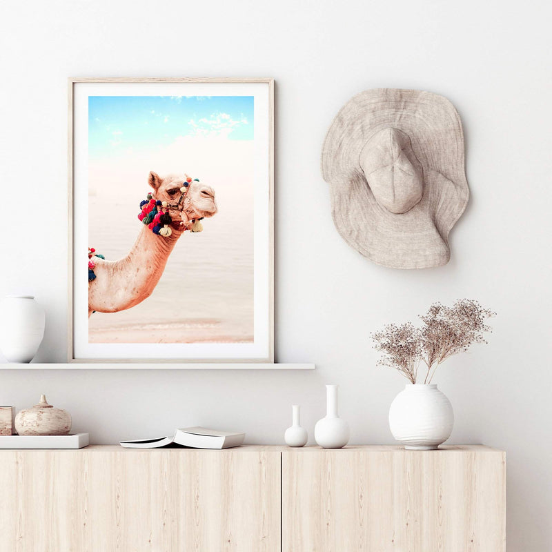 Boho Desert Camel II-The Paper Tree-Art_Prints,Artwork,bohemian,BOHO,burnt orange,camel,COLOURFUL,desert,Designer,horizon,moroccan,morocco,orange,portrait,premium art print,SET,TAN,VIBRANT,wall art,Wall_Art,Wall_Art_Prints