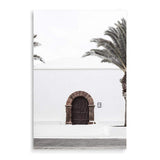 White Spanish Church-The Paper Tree-architecture,boho,building,church,hamptons,neutral,old building,palm,palm tree,portrait,premium art print,spain,spanish,travel,wall art,Wall_Art,Wall_Art_Prints,white