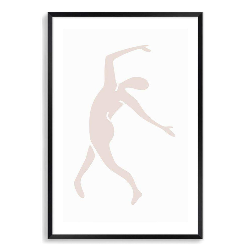 Neutral Beige Dancer-The Paper Tree-abstract,beige,blue dancer,blush,boho,hamptons,henri matisse,Matisse,modern,neutral,nu bleu,organic shape,portrait,premium art print,shape,wall art,Wall_Art,Wall_Art_Prints