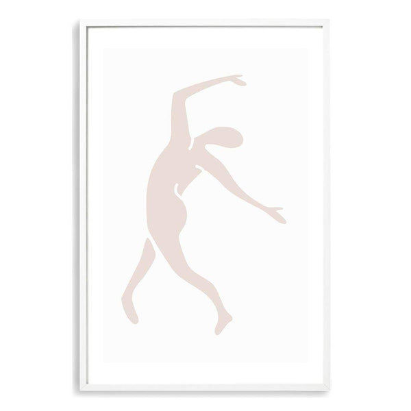 Neutral Beige Dancer-The Paper Tree-abstract,beige,blue dancer,blush,boho,hamptons,henri matisse,Matisse,modern,neutral,nu bleu,organic shape,portrait,premium art print,shape,wall art,Wall_Art,Wall_Art_Prints