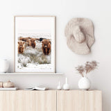 Highland Cattle Herd-The Paper Tree-Artwork,bohemian,boho,CATTLE,framed,framed print,herd,highland bull,highland cattle,highland cow,landscape,nature,premium art print,TAN,wall art,Wall_Art,Wall_Art_Prints