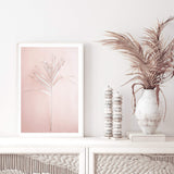 Blush Boho Palm Leaf-The Paper Tree-blush,bohemian,boho,dried,dried palm,earthy,neutral,original,palm frond,palm leaf,peach,pink,portrait,premium art print,scandi,wall art,Wall_Art,Wall_Art_Prints