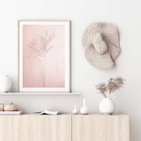 Blush Boho Palm Leaf-The Paper Tree-blush,bohemian,boho,dried,dried palm,earthy,neutral,original,palm frond,palm leaf,peach,pink,portrait,premium art print,scandi,wall art,Wall_Art,Wall_Art_Prints