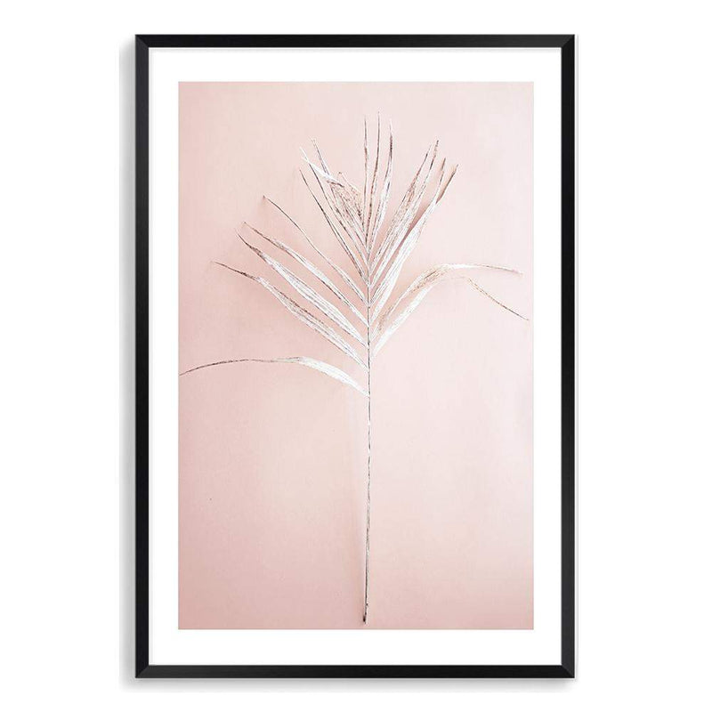 Blush Boho Palm Leaf-The Paper Tree-blush,bohemian,boho,dried,dried palm,earthy,neutral,original,palm frond,palm leaf,peach,pink,portrait,premium art print,scandi,wall art,Wall_Art,Wall_Art_Prints