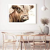 Henderson The Highland Cow-The Paper Tree-animal,bull,cattle,cow,henderson,highland bull,highland cattle,highland cow,landscape,nature,orange,premium art print,TAN,wall art,Wall_Art,Wall_Art_Prints