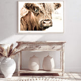 Henderson The Highland Cow-The Paper Tree-animal,bull,cattle,cow,henderson,highland bull,highland cattle,highland cow,landscape,nature,orange,premium art print,TAN,wall art,Wall_Art,Wall_Art_Prints