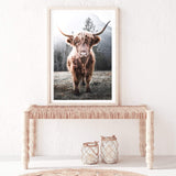 Humphry The Highland Cow-The Paper Tree-Artwork,bohemian,boho,highland bull,highland cattle,highland cow,nature,portrait,premium art print,TAN,wall art,Wall_Art,Wall_Art_Prints