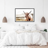 Hamish The Highland Cow-The Paper Tree-bull,cattle,cow,highland,highland bull,highland cattle,highland cow,landscape,nature,premium art print,TAN,wall art,Wall_Art,Wall_Art_Prints