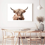 Harper The Highland Cow-The Paper Tree-animal,bull,cattle,cow,harper,highland bull,highland cattle,highland cow,landscape,nature,orange,premium art print,TAN,wall art,Wall_Art,Wall_Art_Prints