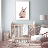 Baby Bunny Rabbit-The Paper Tree-animal,Artwork,baby,bunny,cute,kids room,kids wall art,neutral,nursery,nursery decor,portrait,premium art print,rabbit,wall art,Wall_Art,Wall_Art_Prints