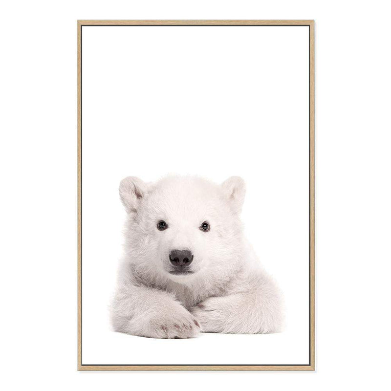 Baby Polar Bear-The Paper Tree-animal,Artwork,baby,bear,cute,kids room,kids wall art,neutral,nursery,nursery decor,polar bear,portrait,premium art print,wall art,Wall_Art,Wall_Art_Prints,white