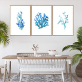 Blue Coral IIIIII-The Paper Tree-Art_Prints,Artwork,BEACH,blue,blue coral,coastal,COASTAL ART,coral,Designer,hamptons,portrait,premium art print,wall art,Wall_Art,Wall_Art_Prints