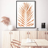 Golden Palm Leaf-The Paper Tree-bohemian,boho,dried,dried palm,gold,golden,neutral,original,palm frond,palm leaf,portrait,premium art print,scandi,wall art,Wall_Art,Wall_Art_Prints