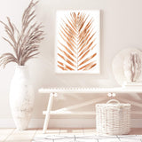 Golden Palm Leaf-The Paper Tree-bohemian,boho,dried,dried palm,gold,golden,neutral,original,palm frond,palm leaf,portrait,premium art print,scandi,wall art,Wall_Art,Wall_Art_Prints