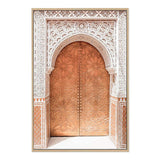 Gold Moroccan Door-The Paper Tree-arch,arch door,arches,architecture,boho,gold,gold door,golden,moroccan,moroccan arch,morocco,orange,premium art print,TEMPLE,wall art,Wall_Art,Wall_Art_Prints