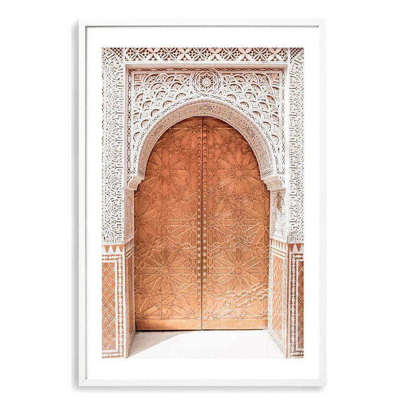 Gold Moroccan Door-The Paper Tree-arch,arch door,arches,architecture,boho,gold,gold door,golden,moroccan,moroccan arch,morocco,orange,premium art print,TEMPLE,wall art,Wall_Art,Wall_Art_Prints