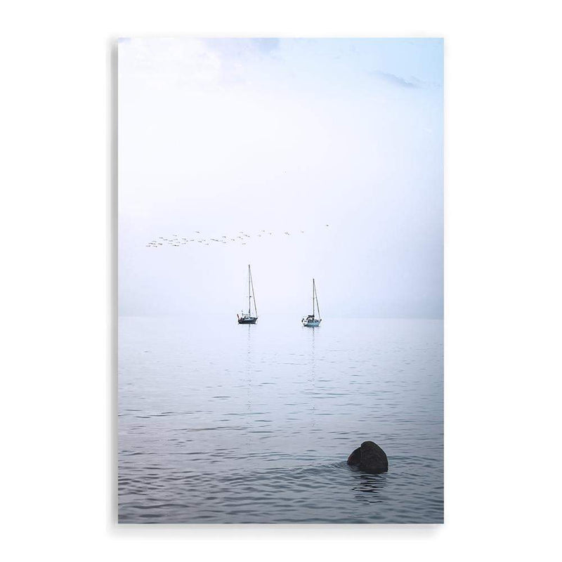 Sailing Boats-The Paper Tree-boat,coast,coastal,hamptons,ocean,portrait,premium art print,ripples,sail,sail boat,sailing,wall art,Wall_Art,Wall_Art_Prints,water,waves