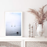 Sailing Boats-The Paper Tree-boat,coast,coastal,hamptons,ocean,portrait,premium art print,ripples,sail,sail boat,sailing,wall art,Wall_Art,Wall_Art_Prints,water,waves