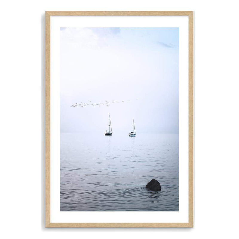 Sailing Boats-The Paper Tree-boat,coast,coastal,hamptons,ocean,portrait,premium art print,ripples,sail,sail boat,sailing,wall art,Wall_Art,Wall_Art_Prints,water,waves