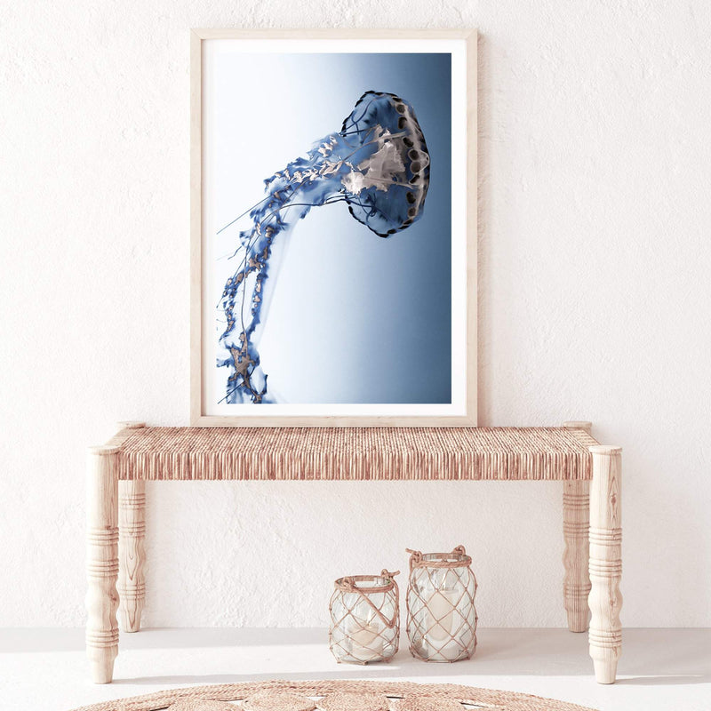 Jellyfish-The Paper Tree-Animal,Colourful,Fish,hamptons,Jellyfish,Ocean,portrait,premium art print,Sea,vibrant,wall art,Wall_Art,Wall_Art_Prints