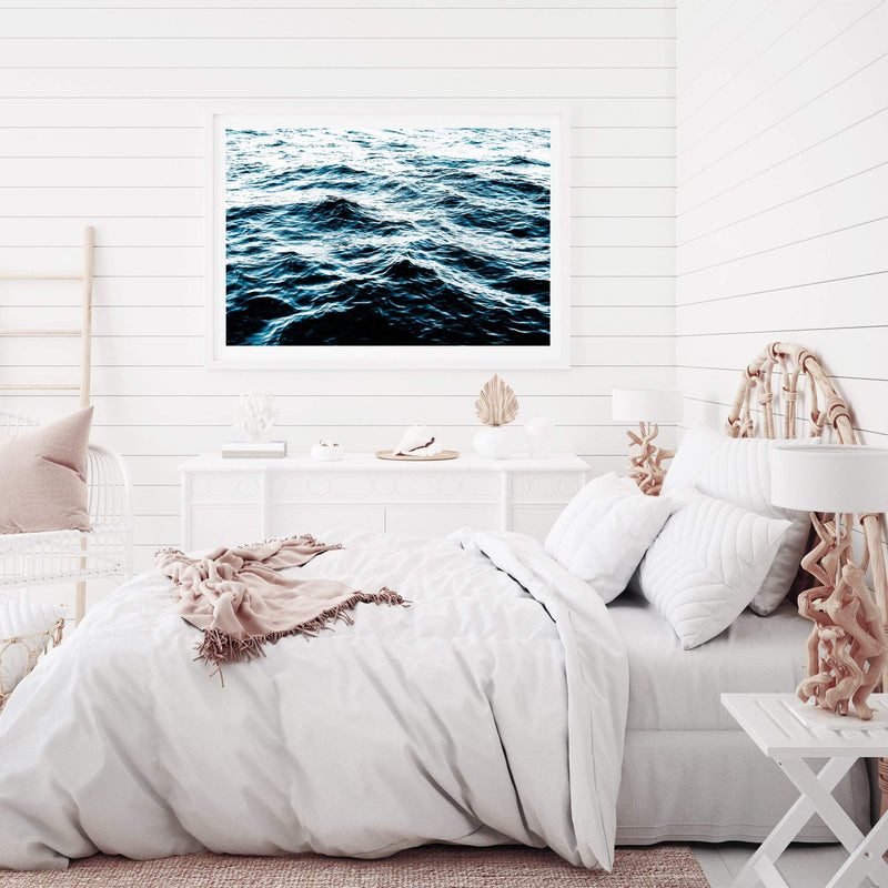 Ocean Waves-The Paper Tree-Art_Prints,BEACH,blue,coastal,COASTAL ART,Designer,hamptons,landscape,ocean,ocean ripples,Ocean surface,Ocean waves,premium art print,ripples,surfers,wall art,Wall_Art,Wall_Art_Prints,water,waves