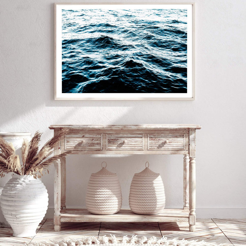 Ocean Waves-The Paper Tree-Art_Prints,BEACH,blue,coastal,COASTAL ART,Designer,hamptons,landscape,ocean,ocean ripples,Ocean surface,Ocean waves,premium art print,ripples,surfers,wall art,Wall_Art,Wall_Art_Prints,water,waves