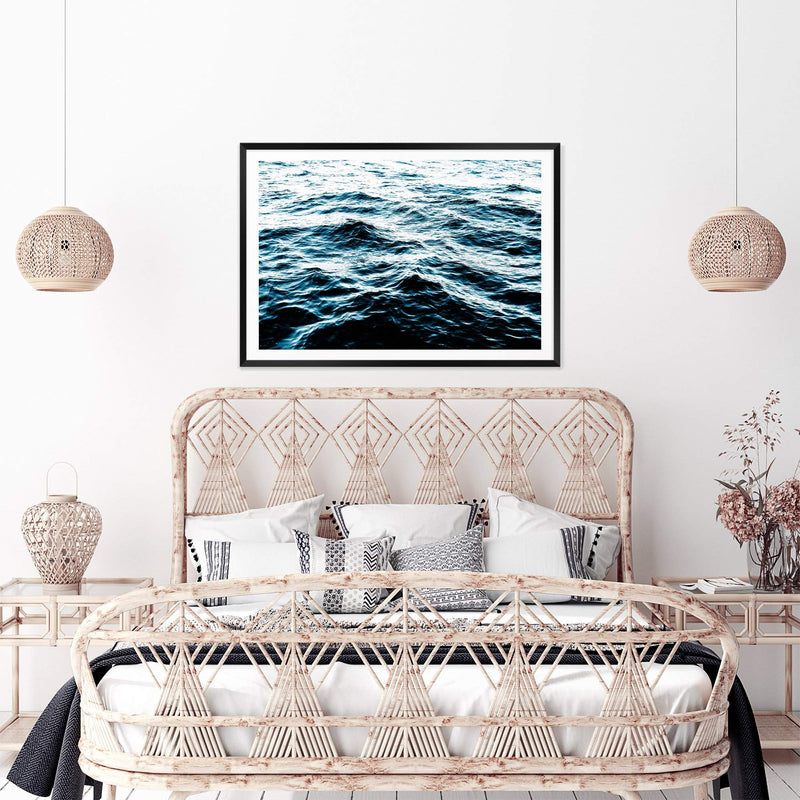 Ocean Waves-The Paper Tree-Art_Prints,BEACH,blue,coastal,COASTAL ART,Designer,hamptons,landscape,ocean,ocean ripples,Ocean surface,Ocean waves,premium art print,ripples,surfers,wall art,Wall_Art,Wall_Art_Prints,water,waves